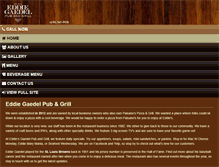 Tablet Screenshot of eddiegaedelpubandgrill.com